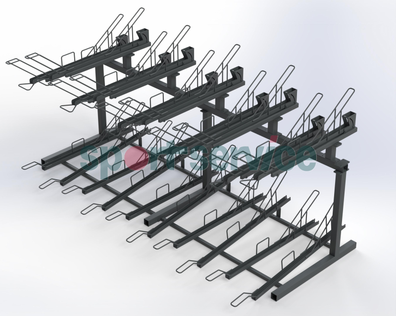 Double storage bike rack