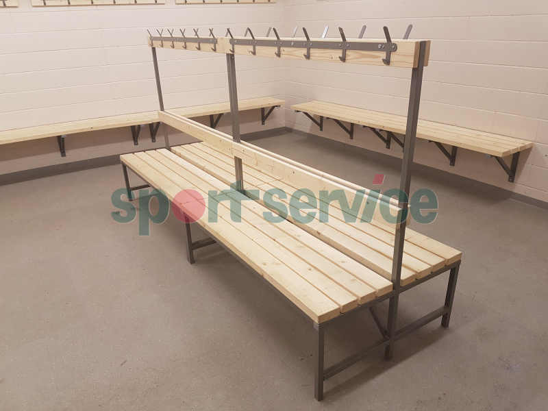 Bench wit begs doublesided 2m