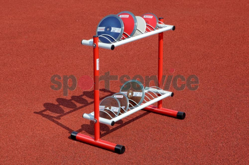 Discus rack for 26 discuses