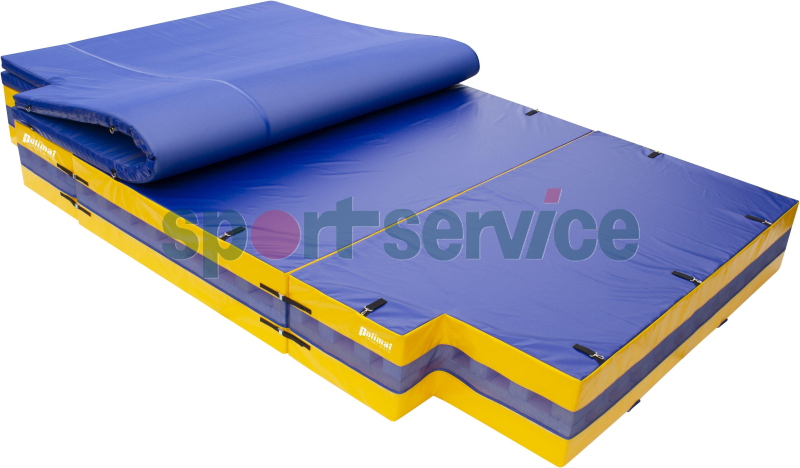 Professional high jump landing area with spikeproof cover 3x4x0,5m