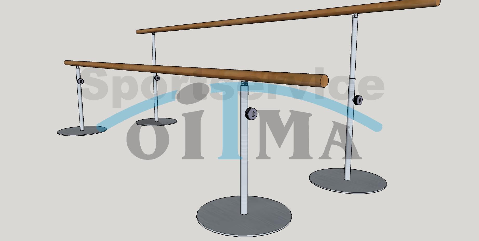 Freestanding ballet barres