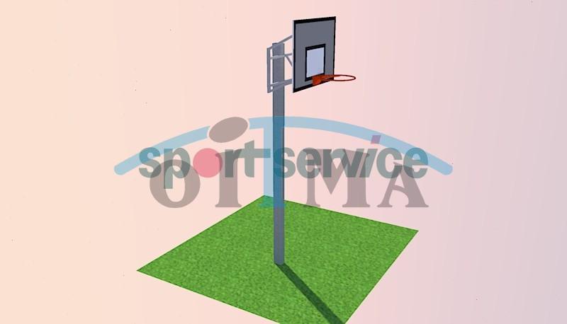 Outdoor basketball construction